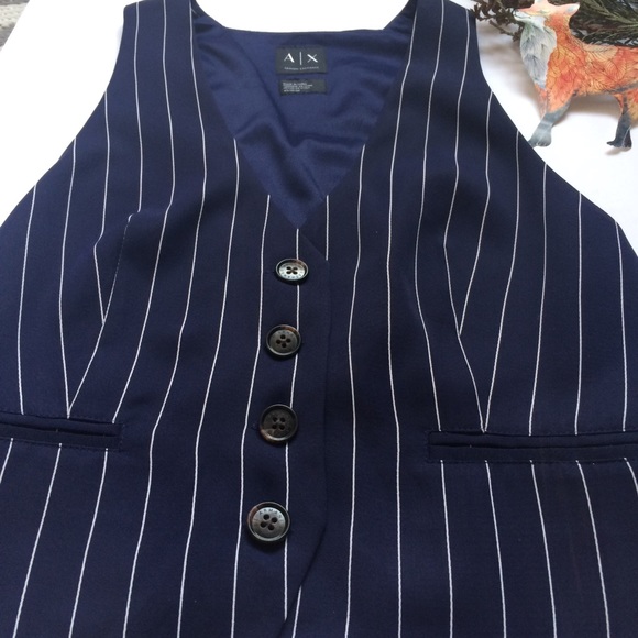 Armani Exchange Tailored Striped Vest Top XS - Picture 6 of 12